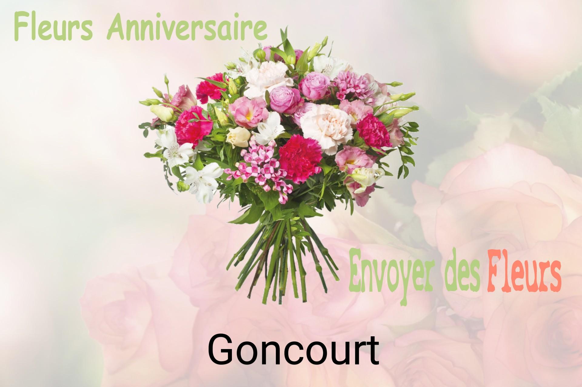 Bouquet de fleurs d’anniversaire livré à Goncourt