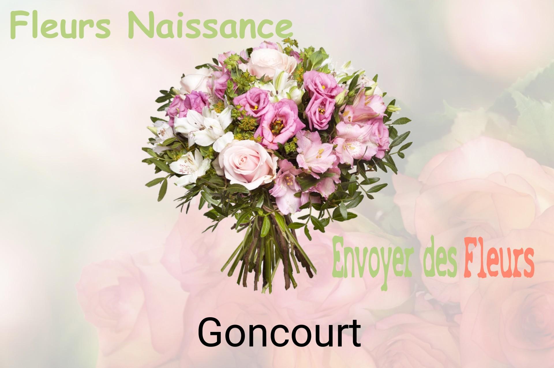 Bouquet de fleurs de naissance livré à Goncourt